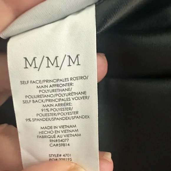 CAbi Black Faux Leather Tomboy leggings - Picture 4 of 4